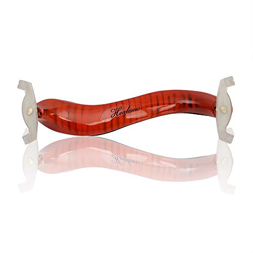 Violin Shoulder Rest for 4/4 and 3/4 Size, Healemo Wooden Shoulder Rest for Violin, Perfect for Beginners and Professionals