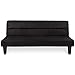 Best Choice Products Microfiber Futon Convertible Reclining Folding Lounge Couch Sofa Bed w/ 6in Thick Mattress Padding Comfort - Black