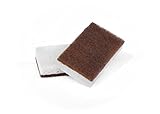 Full Circle Nutshell Walnut Scrubber Sponges, Non-Scratch, Set of 2, Brown, 2 Count