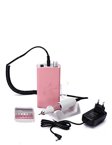 Professional 18W 30000Rpm Electric Nail Art Electric Nail Drill Machine for Acrylic Gel Nails Toes Professional Auto Nail Printer Nail Technician Case Portable Sander