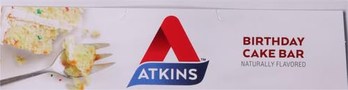 ATKINS BIRTHDAY CAKE PROTEIN MEAL BAR CRISPY & CREAMY WITH REAL ALMOND BUTTER KETO-FRIENDLY (5 BARS)