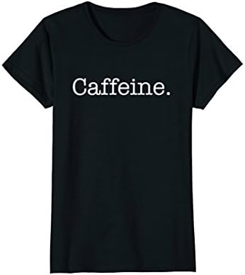 Womens Caffeine T-Shirt Small Black