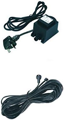 Luxform Low Voltage Transformer 60w 12volt AC Complete with 10 metre SPT1 Cable