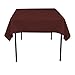 LinenTablecloth 54-Inch Square Polyester Tablecloth Chocolate