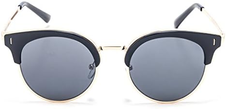 Smileyes Girls Fashion Square AC Lens UV400 Sun Protection Sunglasses #TSGL052 (black, black)