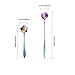 Stainless Steel Flower Spoon, little spoons Can be used as coffee spoon, sugar spoon, teaspoon, stirring spoon, ice tea spoon, etc.(Set of 8,Two Different Lengths) (Rainbow)…