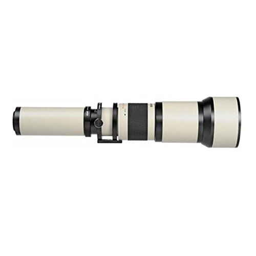 Bower 650-1300mm f/8-16 Telephoto Lens for Nikon D3000 D3400 D3300 D3200 + 2X Converter