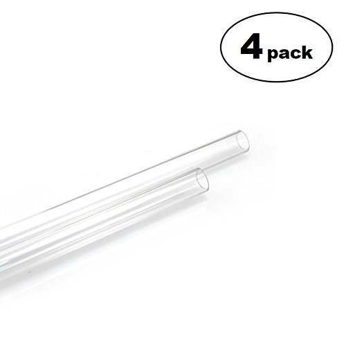 XSPC PETG Tubing 10mm ID, 14mm OD, 1.0m , Clear, 4-pack