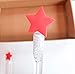 Mini Bubble Wands - Bubbles Party Favors Supplies for Boys and Girls- Birthday Party Decorations and Gifts for Children– Non-Toxic Prefilled Clear Mini Bottles – Red Stars (24 Pack)