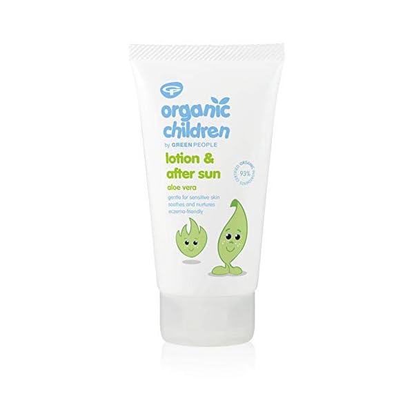 Green People Organic Children Aloe Vera Lotion & After Sun 150ml | Natural, Organic After Sun Lotion for Kids| Hydrating…
