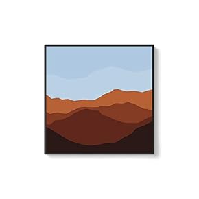 Framed Canvas Wall Art Natural Scenery Canvas Prints Home Artwork Decoration for Living Room,Bedroom - 16x16 inches