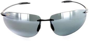 New Maui Jim Backyards 424 02 Sunglasses Gloss Black Neutral