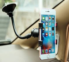 Cell phone holder for car, with suction cup, adjustable and flexi…