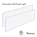 2x4 Flat Panel LED Light 60W, Allsmartlife Flat LED Troffer Panel Light Dimmable 0-10V, 6215Lumens, 100-277V DLC Qualified and Lighting Facts Fixture 4000K(Bright White), 2 Pack