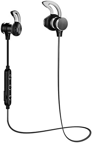 Wireless Headphones ZOLCIL W2 Sweatproof Sports Bluetooth 4.1 Headphones In Ear Earbuds Magnetic Earphones with Mic for Running, Cycling, Gym, Workout, 8 Hrs Play Time, Super Sound Quality (Black-01)