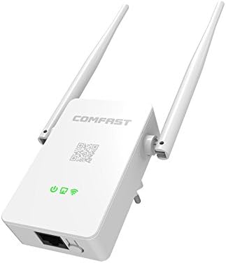 Wifi Range Extender, 300Mbps Wireless-N WiFi Repeater Router With Dual External Antennas and 360 Degree WiFi Coverage
