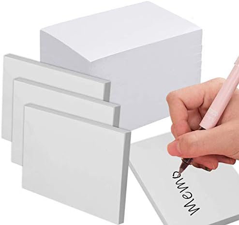 Amersumer10Pack With 100 Sheets Memo Pads, Blank White Note Pads,Writing Pads,Scratch Pads For Taking Notes And Reminders, Work, Business,Desk,College,School,Organization, Planning (3.5 x 5 inches)