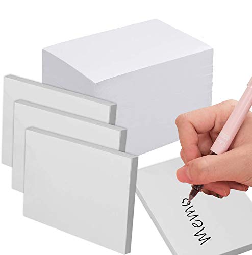 Amersumer10Pack With 100 Sheets Memo Pads, Blank White Note Pads,Writing Pads,Scratch Pads For Taking Notes And Reminders, Work, Business,Desk,College,School,Organization, Planning (3.5 x 5 inches)