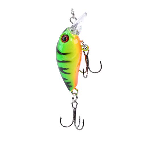 Yunzee Simulation Fishing Lure 5 PCS Artificial Fish Bait Hook Wobbler Hard Tackle Bait Hook Crankbaits Swimbaits Boat Fishing Lures Set