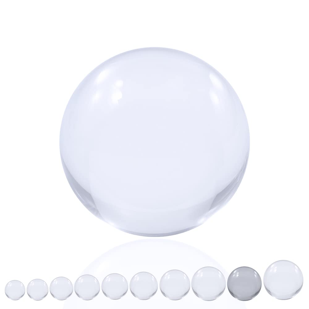 Juggle Dream 110mm Clear Acrylic Contact Juggling Ball - Transparent Clear Contact Juggling Manipulation Performance Balls — image 1