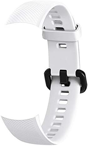 YHCWJZP Durable Replacement Multiple Colors Soft Silicone Watch Strap for Huawei Honor Band 4 - Rose Red