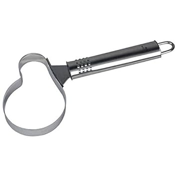 FACKELMANN 40416, Fruchtschalentrenner, Entkerner,  Melonenentkerner, Edelstahl rostfrei