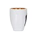 DEMDACO Bison Watercolor Brown On White 16 Ounce Glossy Stoneware Mug With Handle.