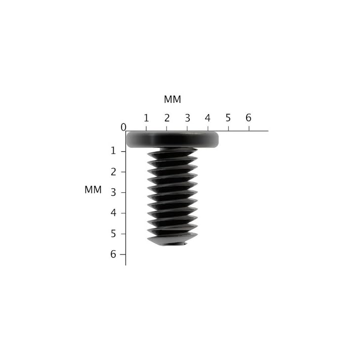 Buy 50 Pack of Black Zinc Laptop Screws Size M2.5x5MM / PM2.5X5.0 / M2