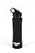 TIGO+ Stainless Steel Doble Wall Insulated water Bottle, Flip Premium Straw, BPA Free, Keep Cold Drinks for up to 24 hours, Matte Black finish lid, Rubber Finish sweat-proof Matte Black