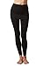 TLC Sport UK Women's Classic Waisted Gathered Skirt Yoga Tights Leggings with Over Skirt Black