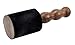 Hinky Imports Thick Black Leather-Wrapped Singing Bowl Striker, Singing Bowl Mallet, Gong Mallet, Puja