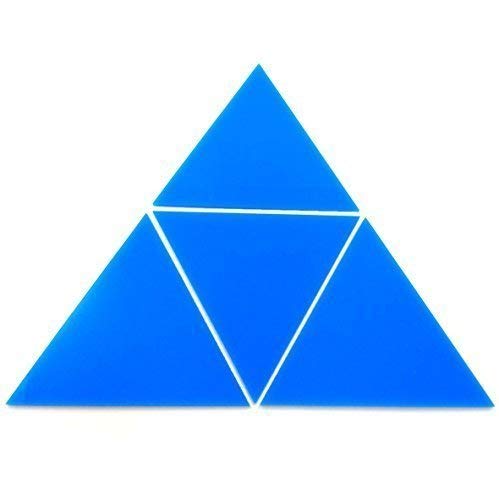 Super Cool Creations Bright Blue Triangle Mosaic Wall Tiles - Pack of 10-18cm x 18cm