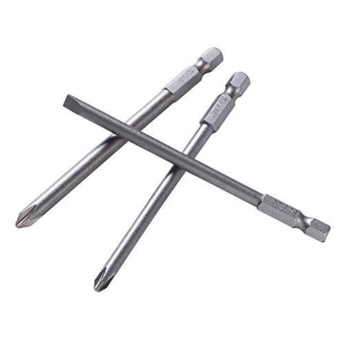 10 teile/satz 100mm legierung stahl s2 geschlitzt flachkopf schraubendreher bits kopfschuhe schraubendreher set… – Bild 4