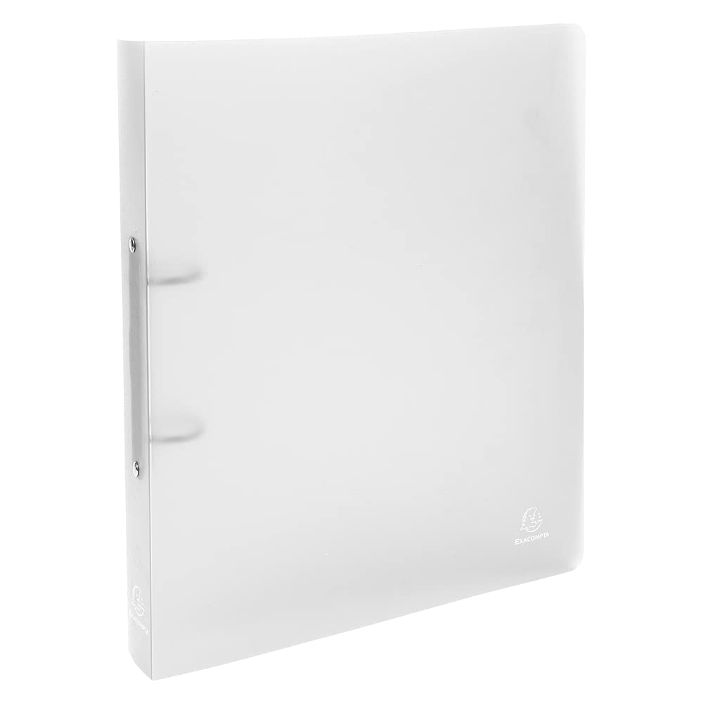Exacompta - Ref.54360E - Box of 5 semi-rigid PP Chromaline binders - 2 round rings diameter 30mm - Spine 40mm - External dimensions: 32x26.8 cm - Format to be filed A4 Maxi-Colours: colorless