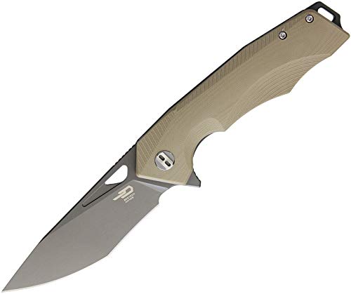 BESTECH KNIVES Toucan Linerlock Beige Black BTKG14C2