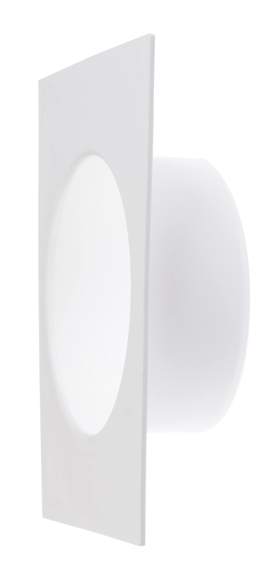 Steinberg14 White Ø 150mm / 6inch Round Plastic Adapter for Ventilation, Connector Flange, Wall Plate with Spigots — image 1