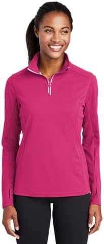 SPORT-TEK Women's Sport-Wick Textured Quarter Zip Pullover