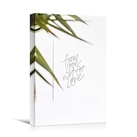 Canvas Wall Art Pressed Quotes Inspirational Words Art Print Motivational Quote - 12x18 inches