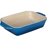 Le Creuset Stoneware Rectangular Dish, 10.5 by 7-Inch, Marseille