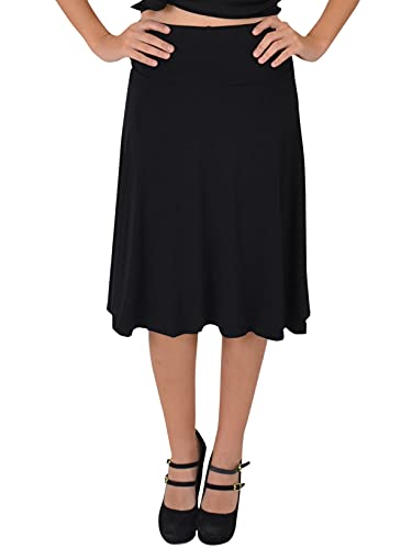 mid length flowy skirts