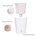 Vencer Self Watering Planter (3 Pack) Modern Decorative Planter Pot for All House Plants Flowers, Herbs,African Violets,Succulents,White,VF-066