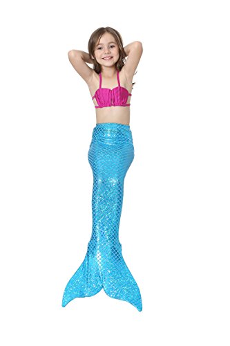 Janeyer Kids Children Girls The Mermaid Tail Bathing Suit Cosplay Costume Gift GB03