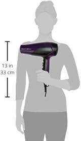 Remington D3190 2200W Ionic Hair Dryer Purple Diffuser Concentrator 3 heat view 8