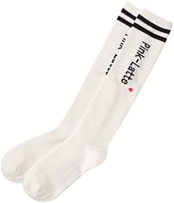 Amazon ピンク ラテ ソックス 縦ロゴハイソックス キッズ オフホワイト 003 00 ソックス 通販