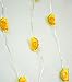 Brooklyn Lighting Company 12 Foot LED Wire Lights Strip with 36 Taco Shaped Bulbs Battery Operated String Lights (12FT, Taco)