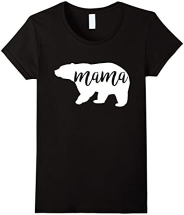 Womens Mama Bear Funny Family Matching Shirts Costume Large Black