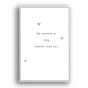Framed Canvas Wall Art for Living Room, Bedroom Simple Words Canvas Prints for Modern Home Decoration Ready to Hang - 16"x24" inches