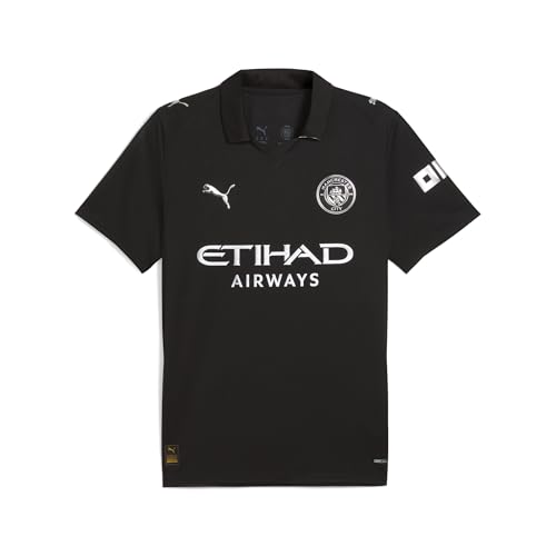 PUMA Manchester City FC Mens Away Jersey 25/26, Black (Black), s