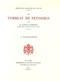Le  tombeau de Petosiris