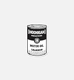 Hoonigan Motor Oil Can of Soup Pop-Art Sticker | Premium Matte Vinyl Decal | Customize Your Laptop, Notebook, Skateboard, Luggage, Car, Truck, Bumper, Window, Bike